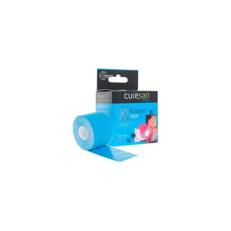 Curesan cure tape vendaje neuromuscular azul 5mx5cm 1ud | Farmacia Barata
