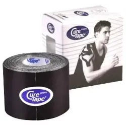 Cure tape negro vendaje neuromuscular (5cm x 5m)