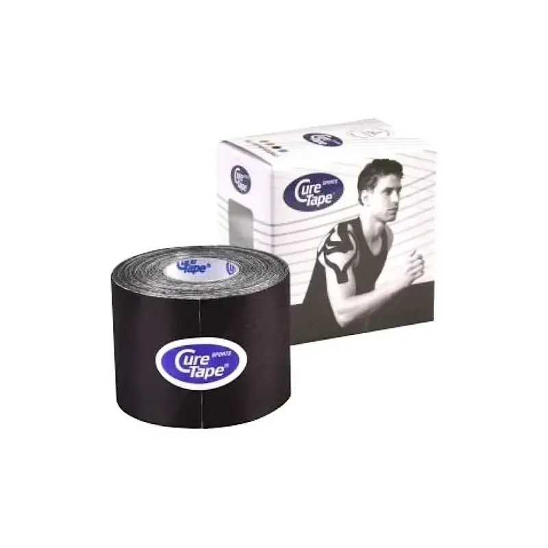 Cure tape negro vendaje neuromuscular (5cm x 5m) | Farmacia Barata
