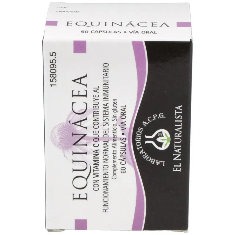 Equinacea+vit c 60 cap el naturalista | Farmacia Barata