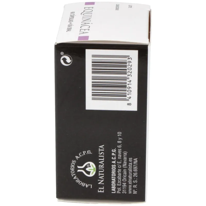 Equinacea+vit c 60 cap el naturalista | Farmacia Barata