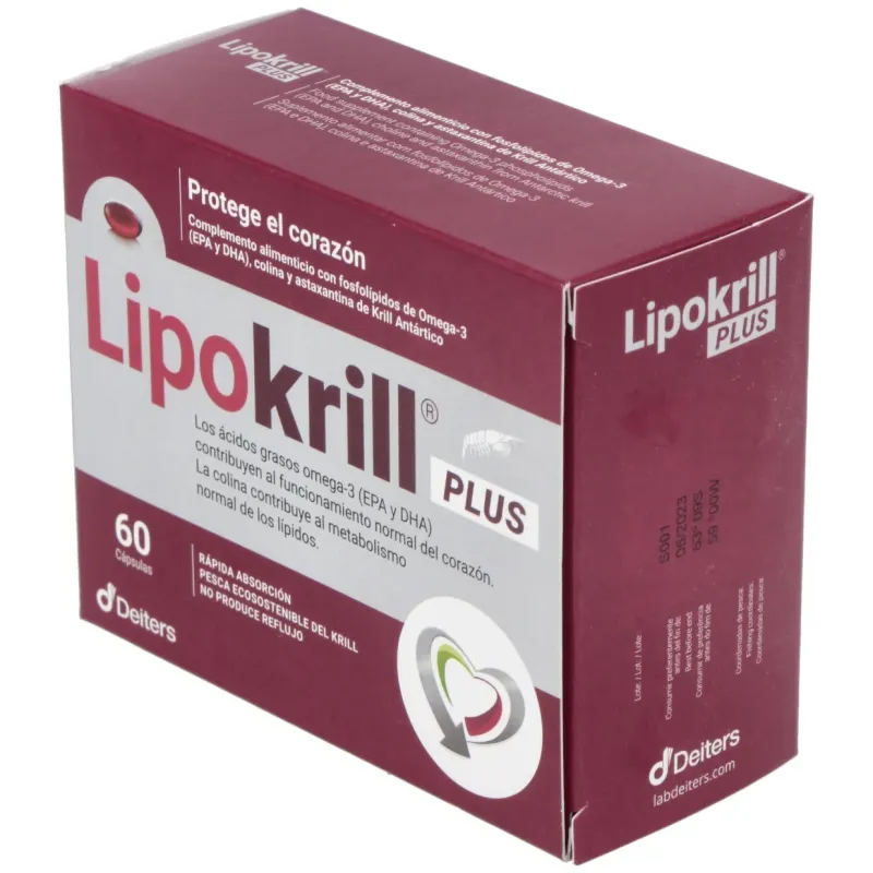 Lipokrill plus 60cap. | Farmacia Barata
