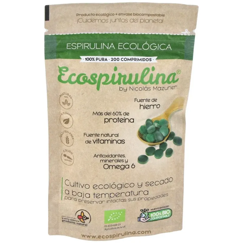Ecospirulina espirulina pura 160comp | Farmacia Barata
