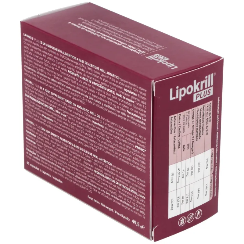 Lipokrill plus 60cap. | Farmacia Barata