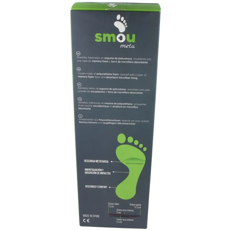 Smou meta plantilla con descarga metatarsal 41/42 1 par | Farmacia Barata