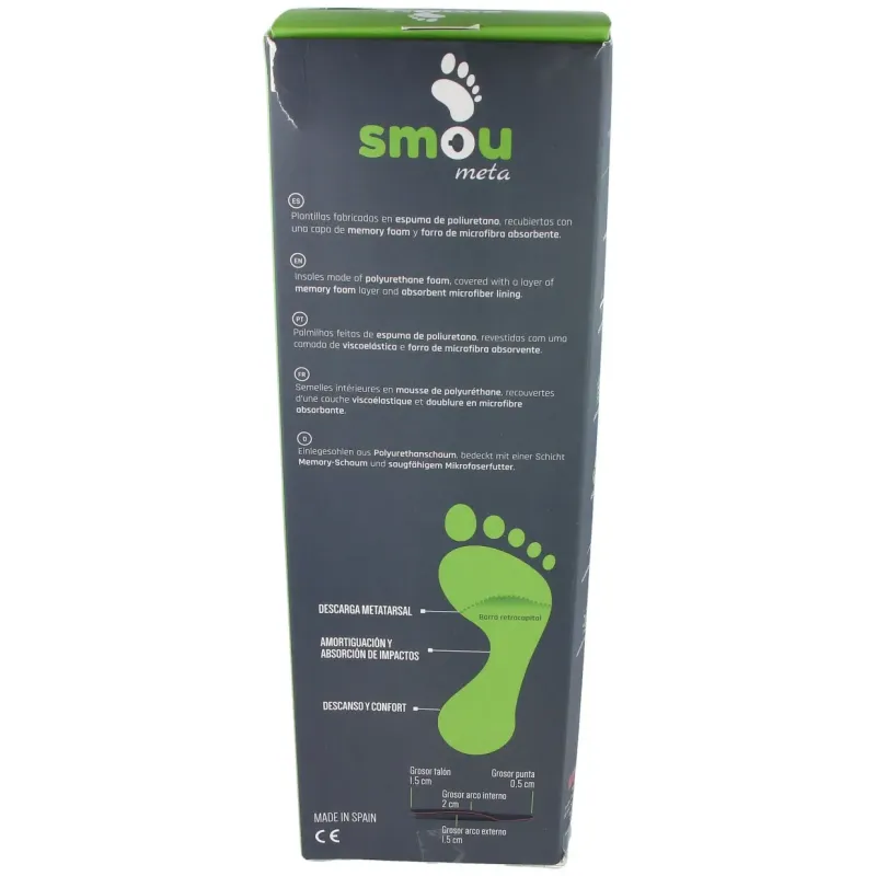 Smou meta plantilla decarga metatarsal t45/46 | Farmacia Barata