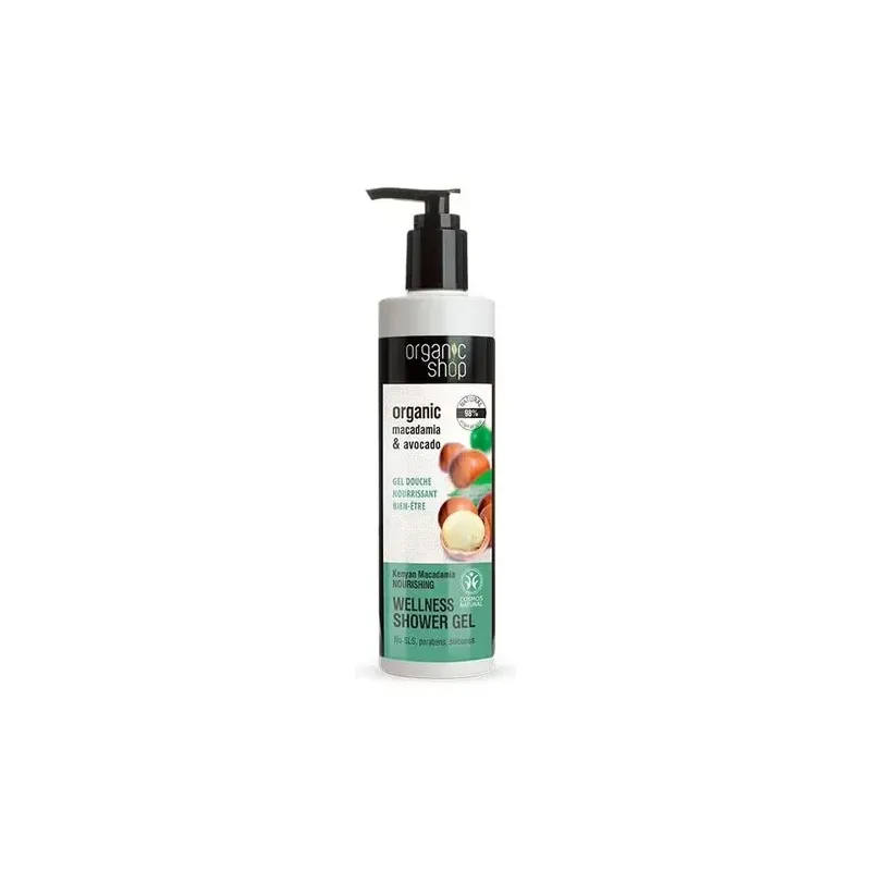 Organic shop gel de ducha nutritivo macadamia de kenia 280ml | Farmacia Barata