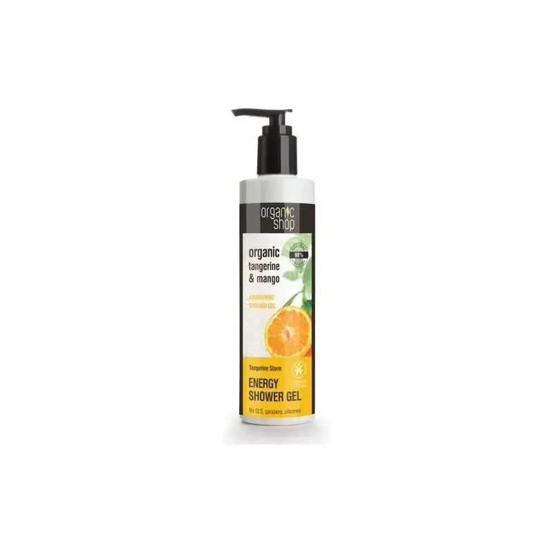 Organic shop gel de ducha energizante mandarina 280ml | Farmacia Barata
