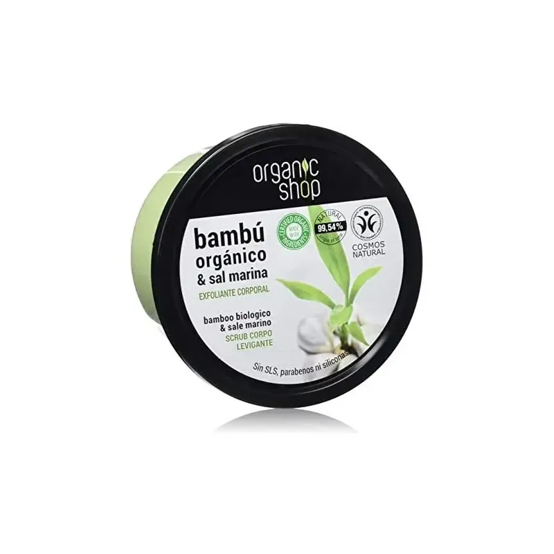 Organic shop exfoliante corporal bambú tropical 250ml | Farmacia Barata