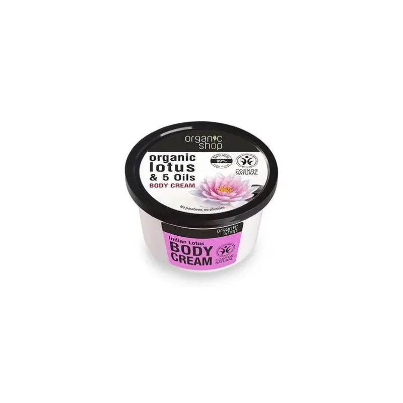 Organic shop crema corporal loto indio 250ml | Farmacia Barata
