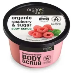 Organic shop exfoliante corporal crema de frambuesa 250ml