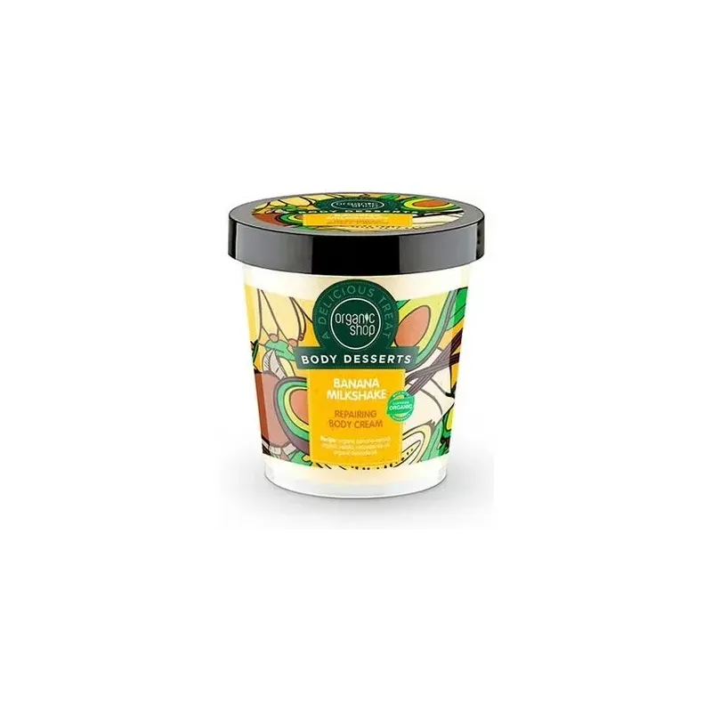 Organic shop crema corporal reparadora batido de plátano 450ml | Farmacia Barata Organic shop crema corporal reparadora batido de plátano 450ml | Farmacia Barata