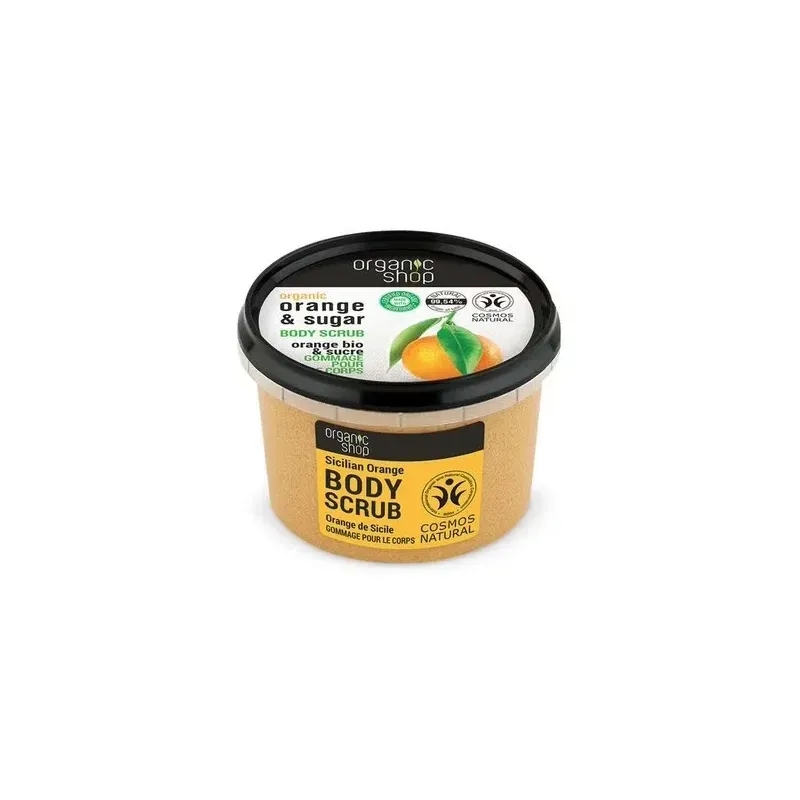 Organic shop exfoliante corporal naranja siciliana 250ml | Farmacia Barata