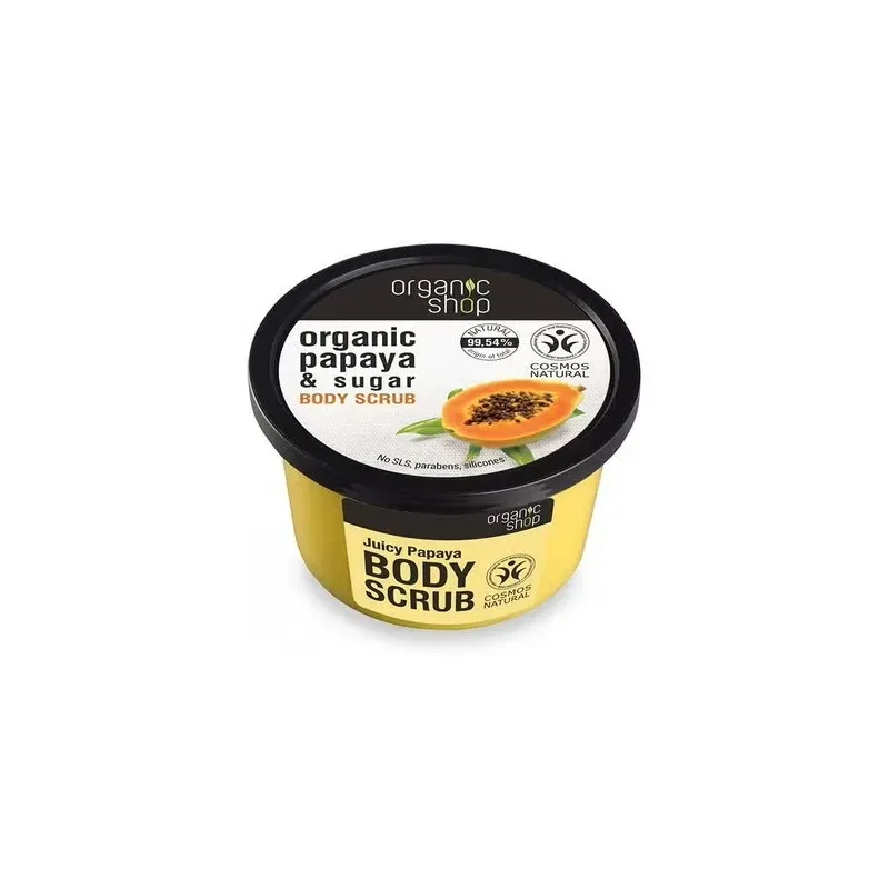 Organic shop exfoliante corporal jugosa papaya 250ml | Farmacia Barata