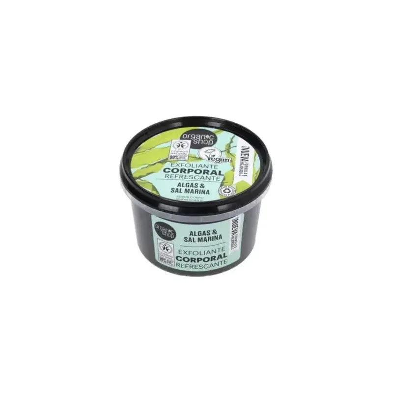 Organic shop exfoliante corporal algas del atlántico 250ml | Farmacia Barata