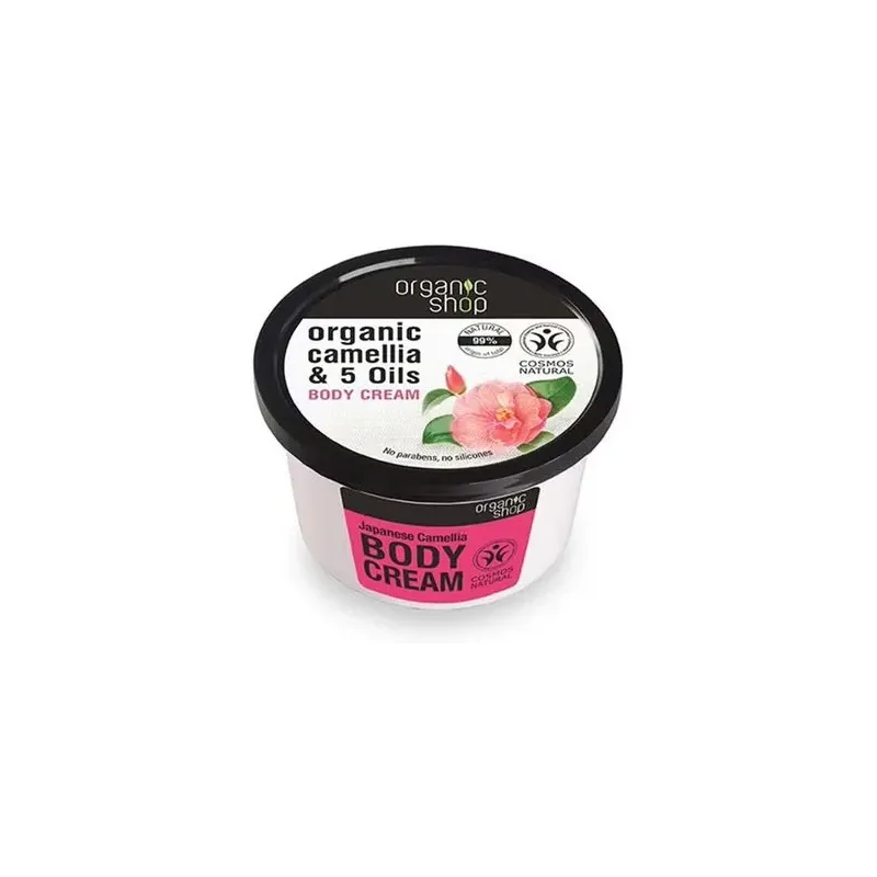 Organic shop crema corporal camelia japonesa 250ml | Farmacia Barata