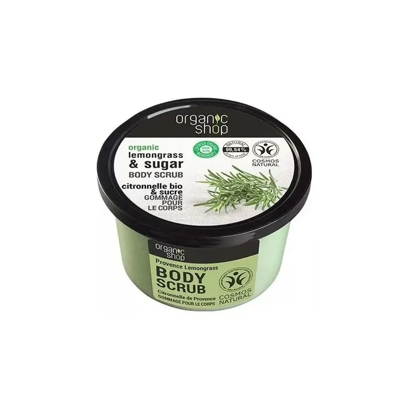 Organic shop exfoliante corporal provence lemongrass 250ml | Farmacia Barata