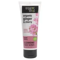 Organic shop peeling facial limpiador gengibre y cerezas 75ml