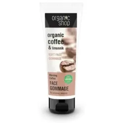 Organic shop peeling facial suave café matinal 75ml