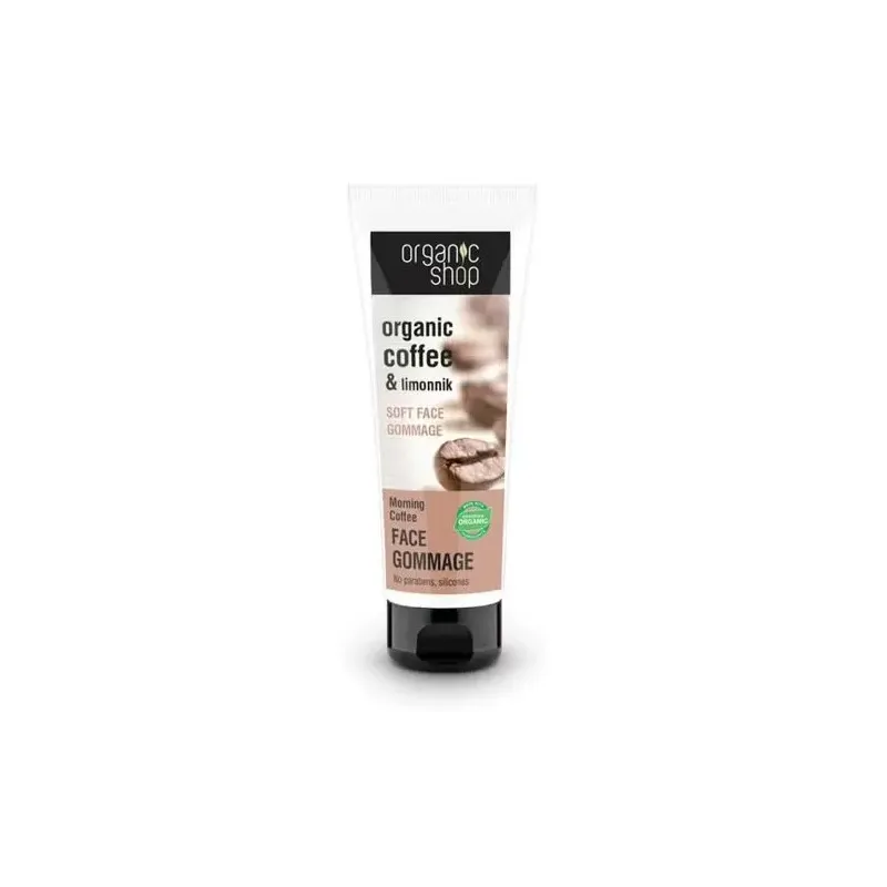 Organic shop peeling facial suave café matinal 75ml | Farmacia Barata