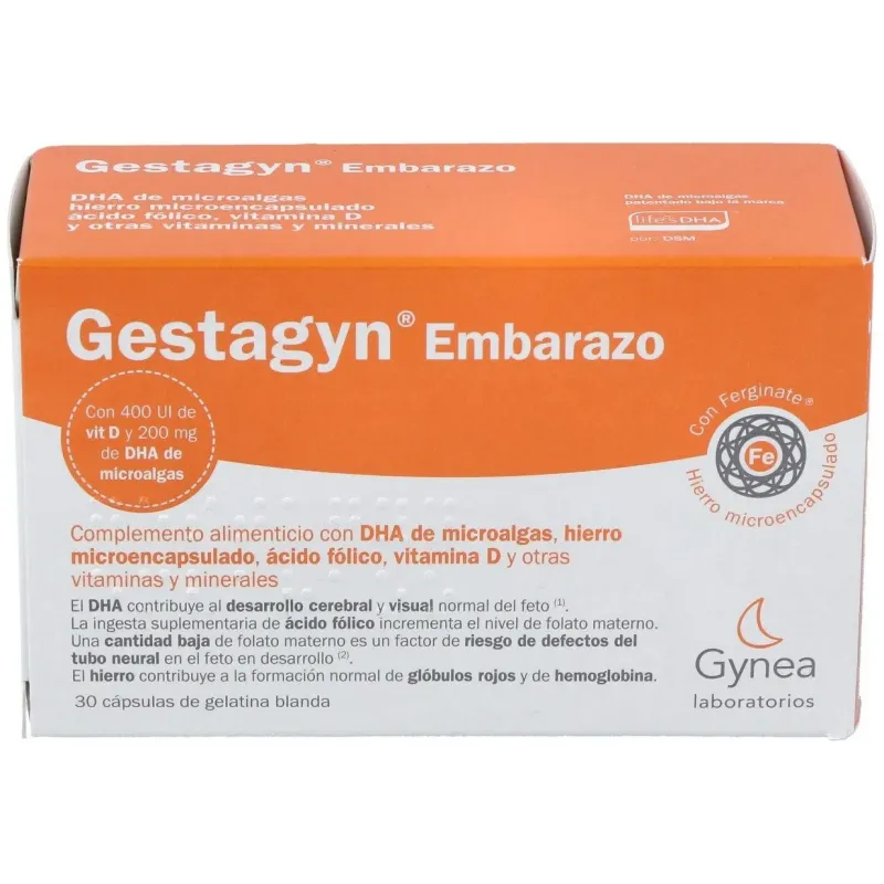 Gestagyn embarazo 30cap. | Farmacia Barata