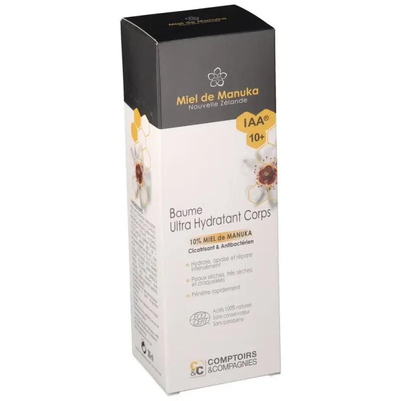 Comptoirs et compagnie baume ultra hydratant bio 10% miel de manuka iaa10+ 200ml | Farmacia Barata
