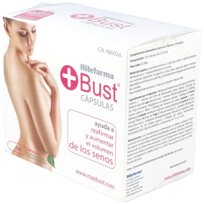 Hilefarma + bust 120-128 caps | Farmacia Barata Hilefarma + bust 120-128 caps | Farmacia Barata