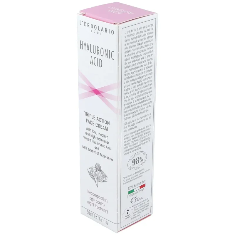 Acido hialuronico crema facial noche antiedad 50ml | Farmacia Barata