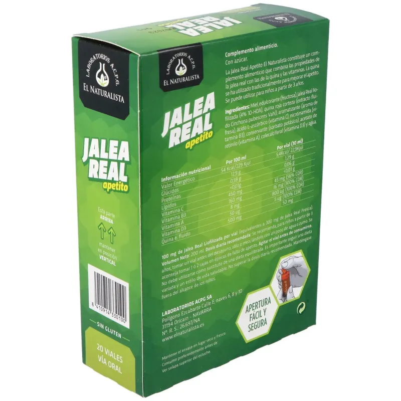 El naturalista jalea apetito con quina 20 viales | Farmacia Barata El naturalista jalea apetito con quina 20 viales | Farmacia Barata