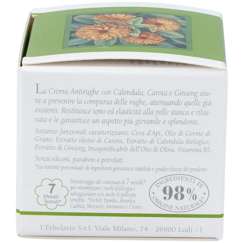 Crema facial antiarrugas calendula zanahoria 30m | Farmacia Barata