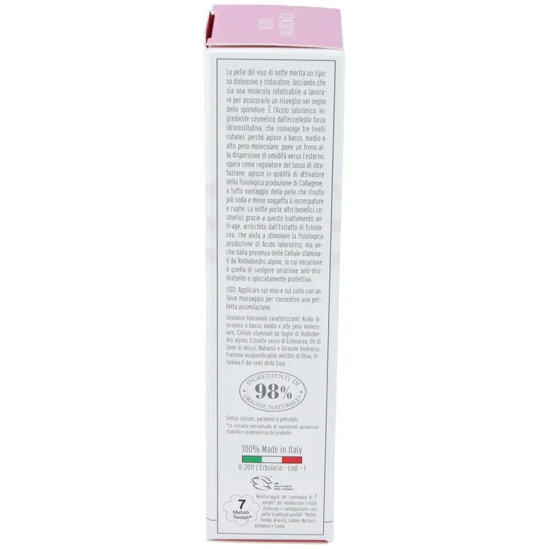 Acido hialuronico crema facial noche antiedad 50ml | Farmacia Barata