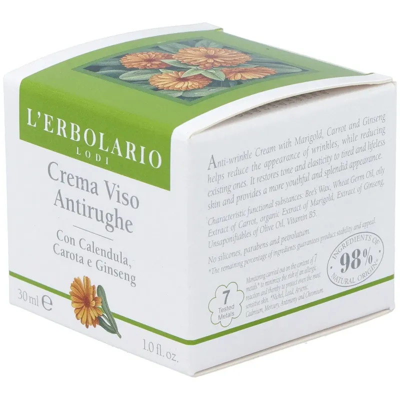 Crema facial antiarrugas calendula zanahoria 30m | Farmacia Barata