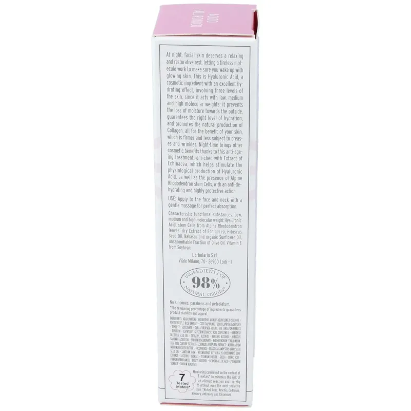 Acido hialuronico crema facial noche antiedad 50ml | Farmacia Barata
