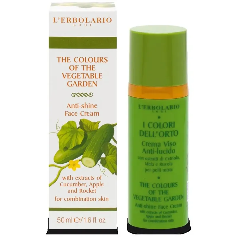 L'erbolario colores del huerto crema facial anti brillo 50ml | Farmacia Barata