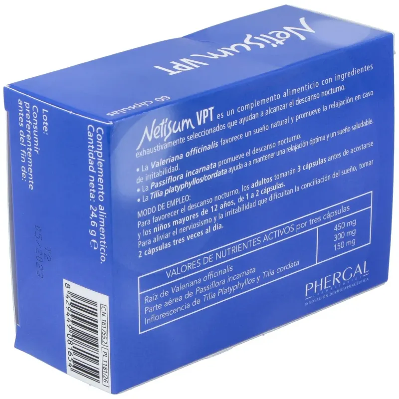 Netisum vpt 60cap. | Farmacia Barata