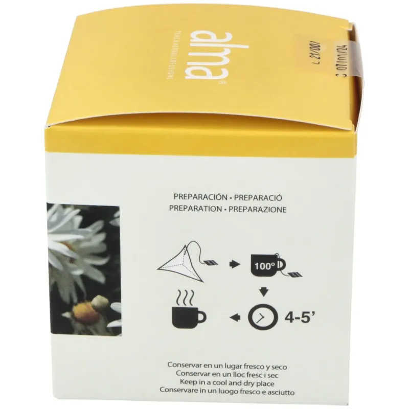 Manzanilla infusion 15piramides. eco vegan | Farmacia Barata
