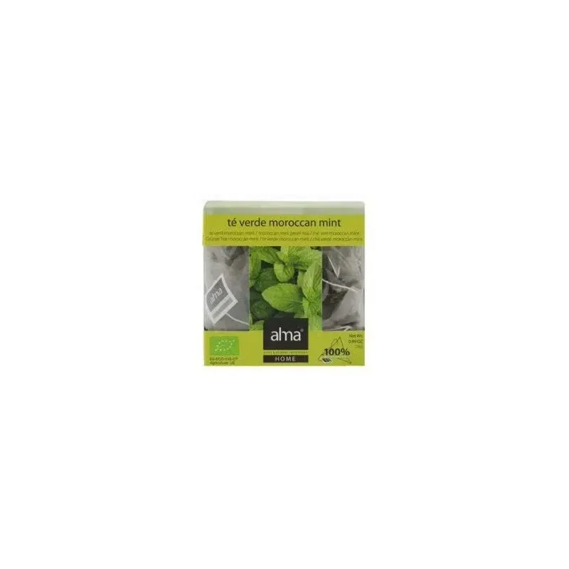 Alma home infusión té verde morroco mint 15 bolsas | Farmacia Barata