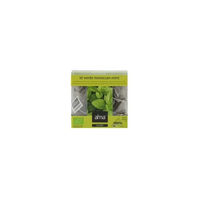 Alma home infusión té verde morroco mint 15 bolsas | Farmacia Barata
