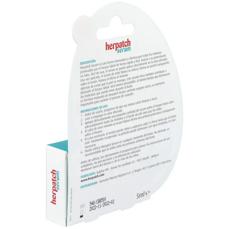 Herpatch serum 5ml. prevent labial 4,8gr. | Farmacia Barata