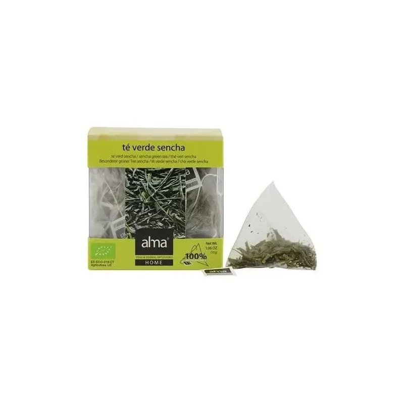 Te verde sencha infusion 15piramides. eco vegan | Farmacia Barata