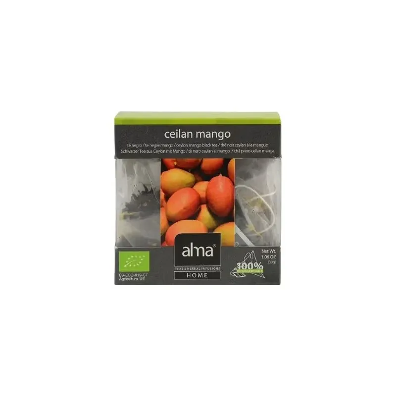 Alma home té negro ceylan mango 15 bolsas | Farmacia Barata