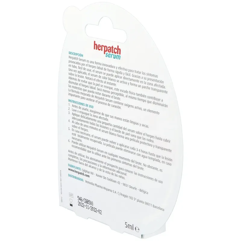 Herpatch serum 5ml. prevent labial 4,8gr. | Farmacia Barata