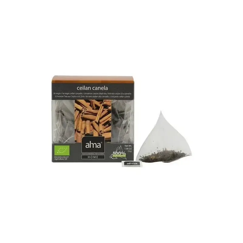 Alma home te ceilan canela infusion eco vegan 15 sobres | Farmacia Barata