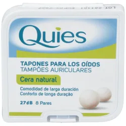 Quies Tapones para los Oidos Cera Natural, 16 uds