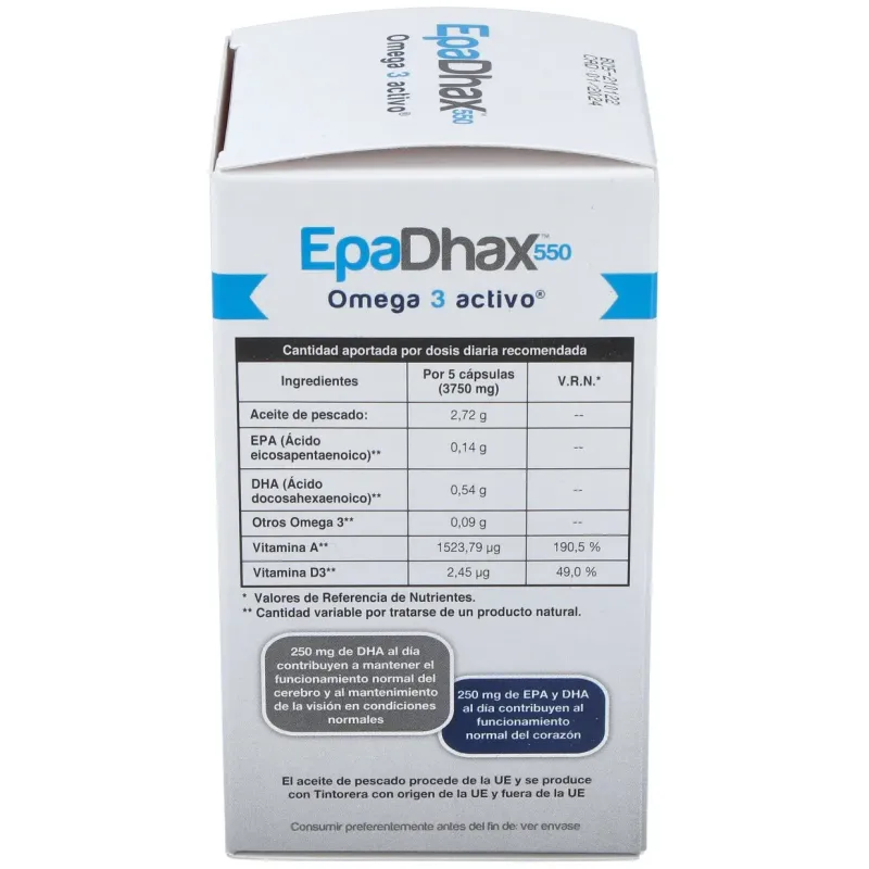 Epadhax 550 omega 3 150 cap | Farmacia Barata