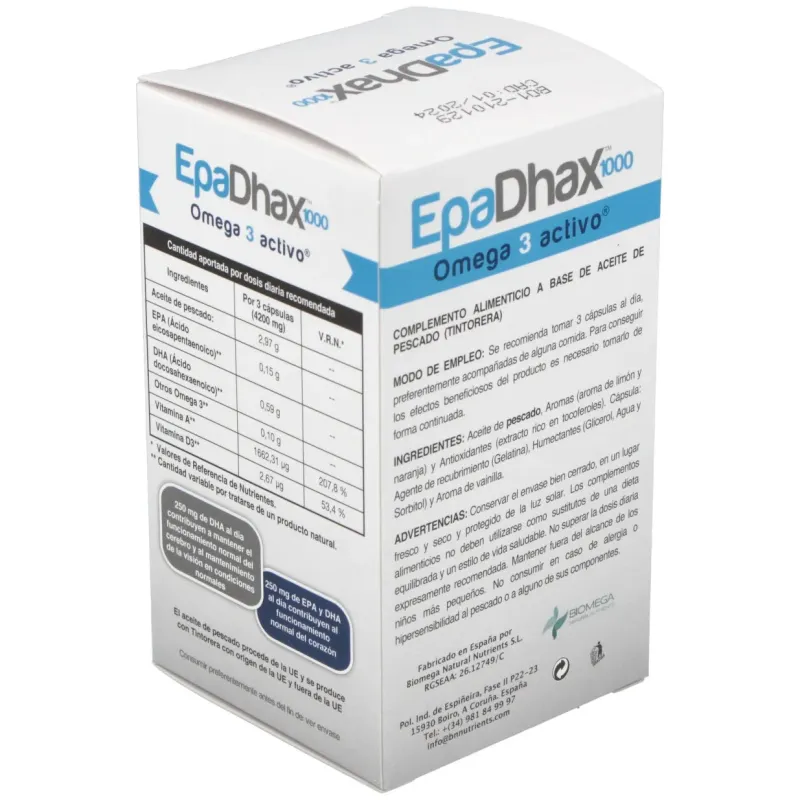 Epadhax omega 1000mg 90caps | Farmacia Barata