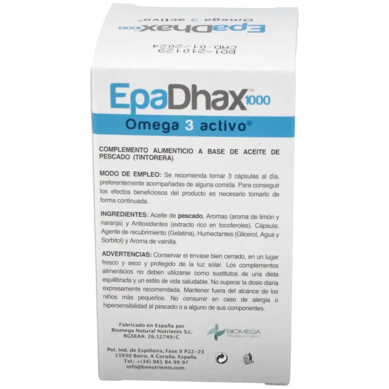 Epadhax omega 1000mg 90caps | Farmacia Barata