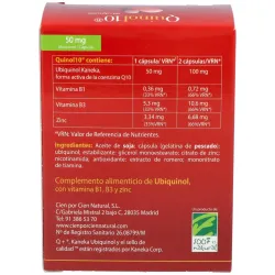 100% natural quinol10 50mg 60caps | Farmacia Barata