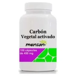 Mensan carbon vegetal activado 450mg 100caps