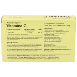 Activecomplex vitamina c ascorbato cálcico 60comp | Farmacia Barata
